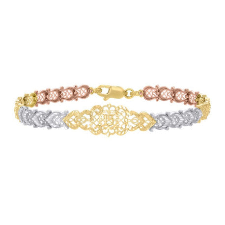 14Kt Gold Cz Bracelet