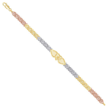 14Kt Gold Cz Bracelet