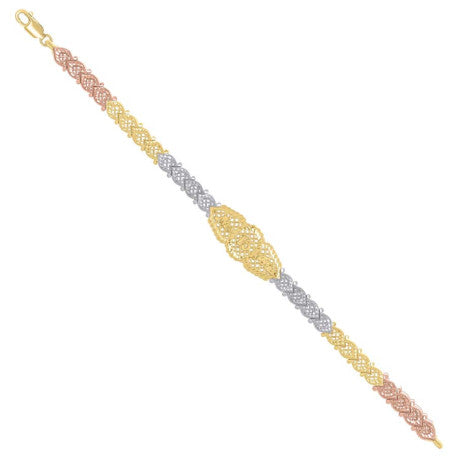 14Kt Gold Cz Bracelet