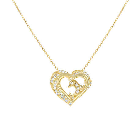 14Kt Gold Cz Necklace 18" (16"+2")