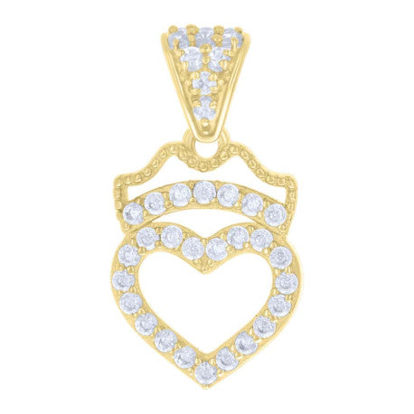 14Kt Gold Cz Pendant