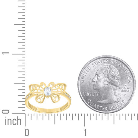 14Kt Gold Cz Ring
