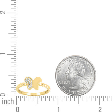 14Kt Gold Cz Ring