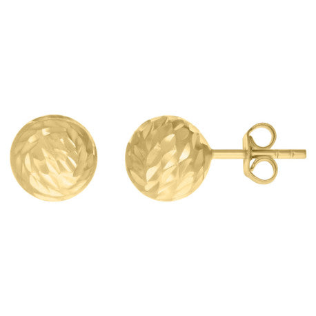 14Kt Gold Earrings 8Mm