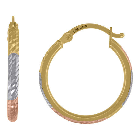 14Kt Gold Hoop Earrings 20mm