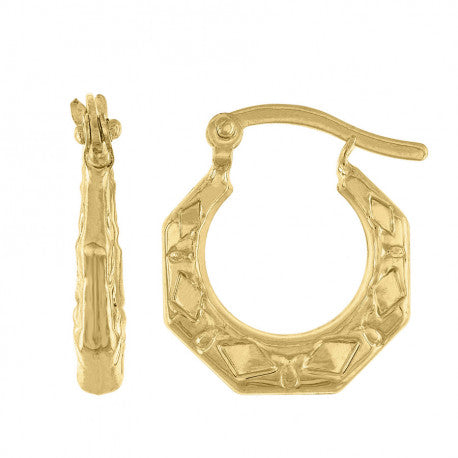 14Kt Gold Hoop Earrings