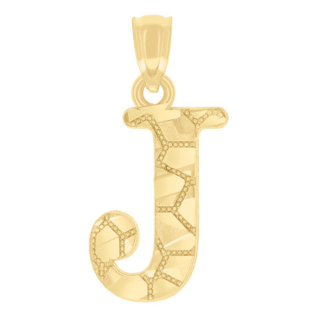 14Kt Gold Pendant Initial "J"