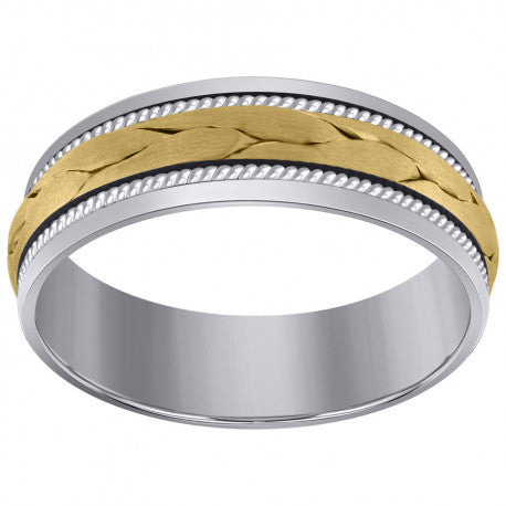 14Kt-Gold Ring 7mm Wedding Band