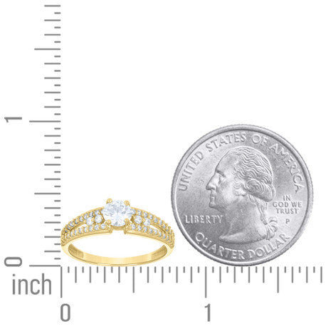 14Kt Gold Cz Ring