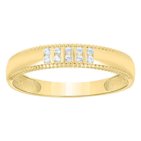 14Kt Gold Trio Cz Ring