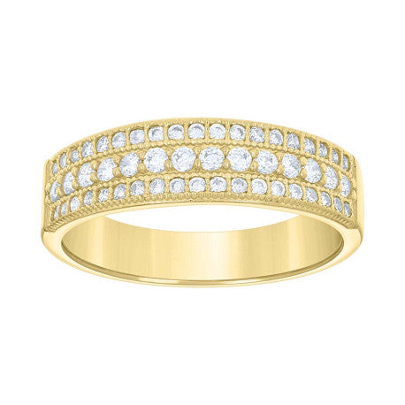 14Kt Gold Trio Ring