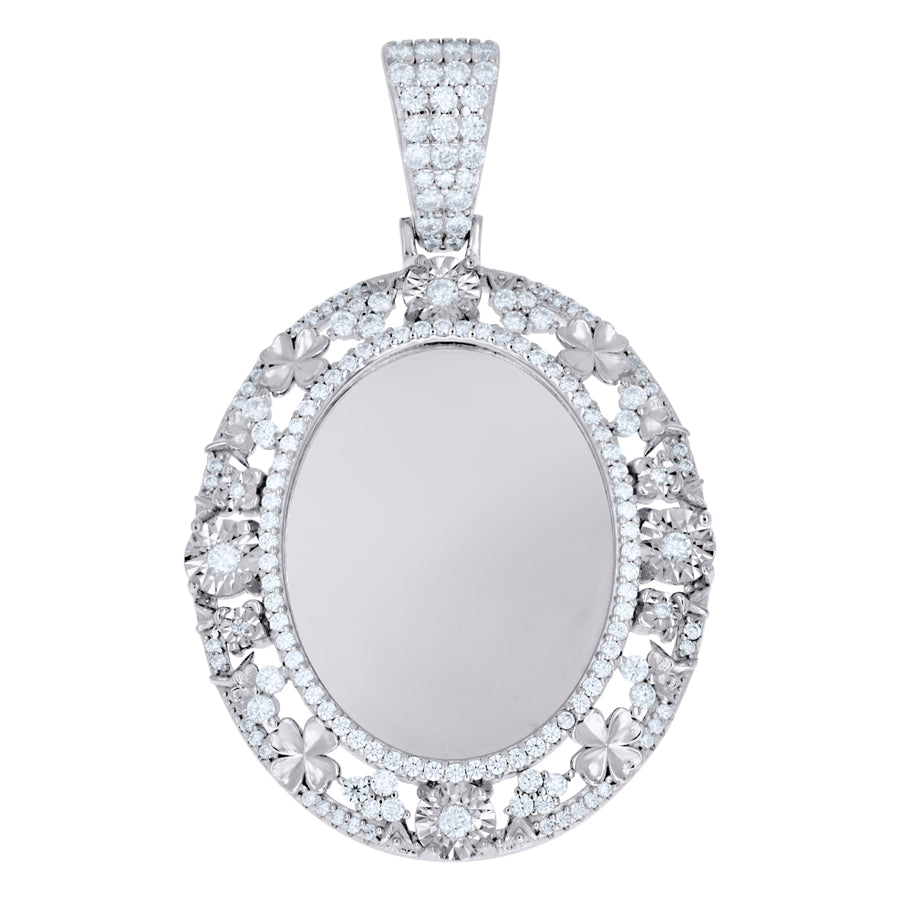 925 Sterling Silver Moissanite Pendant