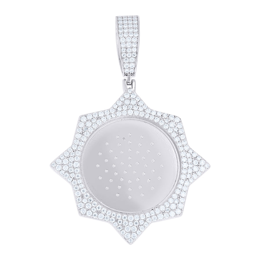 925 Sterling Silver Moissanite Pendant