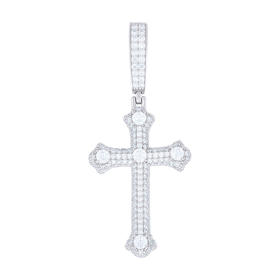 925 Sterling Silver Moissanite Pendant
