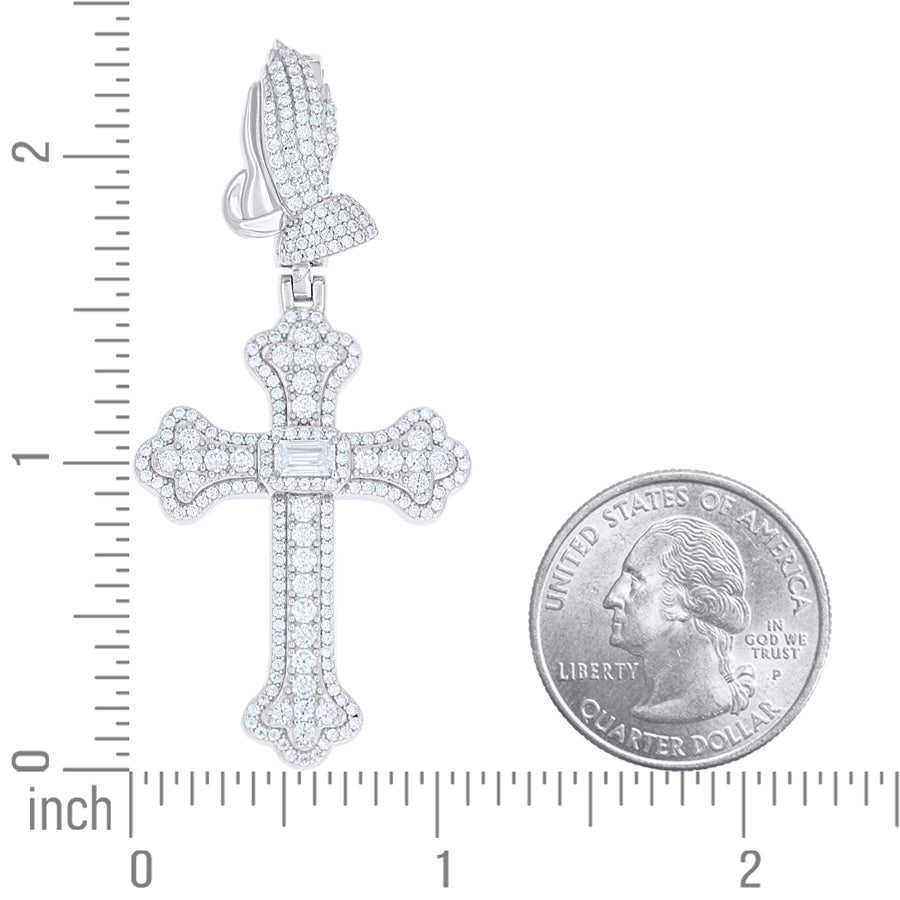 925 Sterling Silver Moissanite Pendant