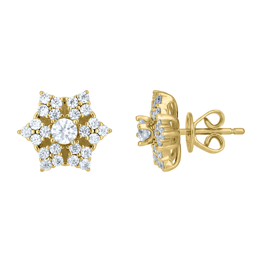 925 Sterling Silver Moissanite Earrings