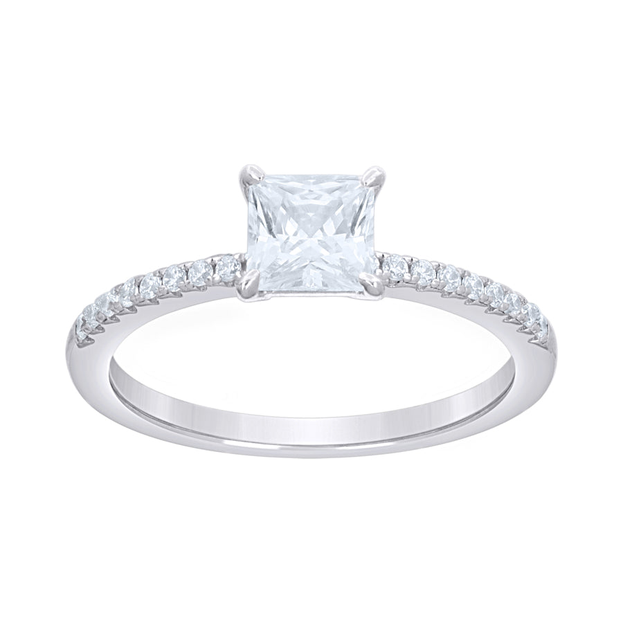 925 Sterling Silver Cz Ring S5-S9