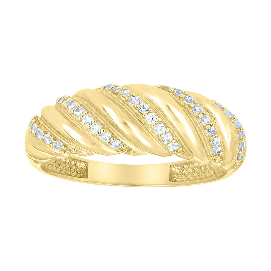 14Kt Gold Cz Ring