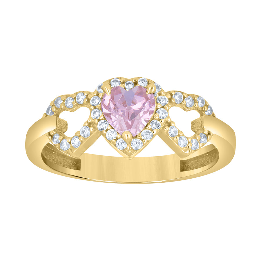 10Kt Gold Cz Ring