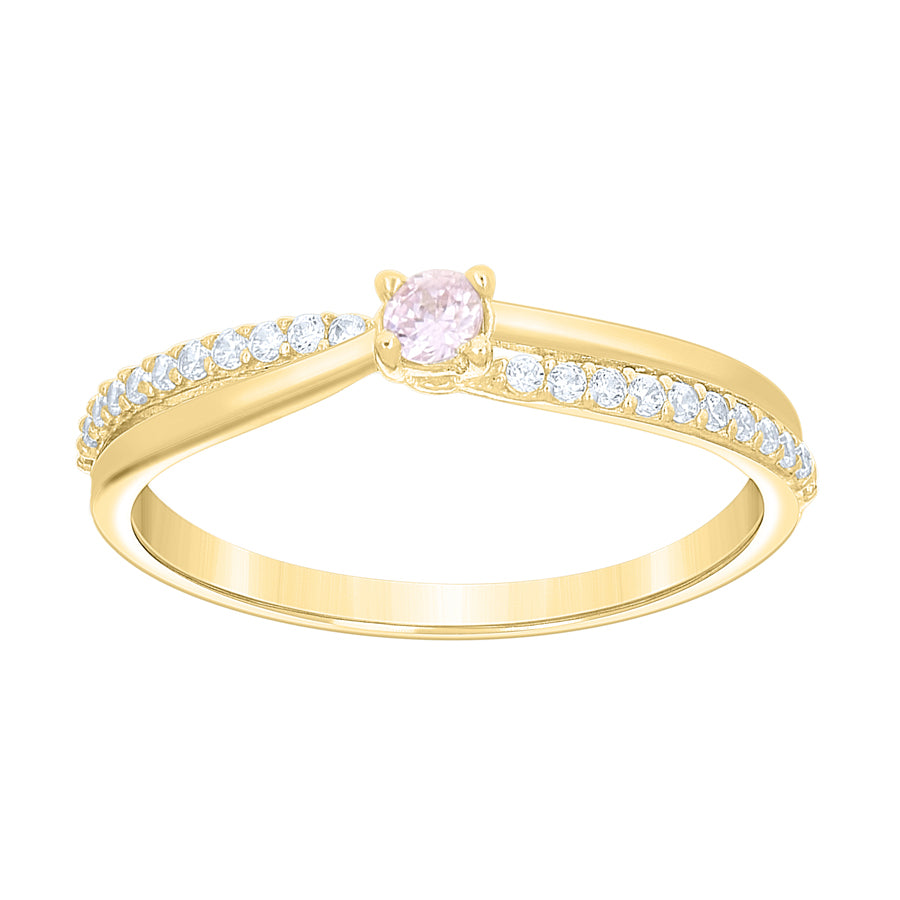 10Kt Gold Cz Ring