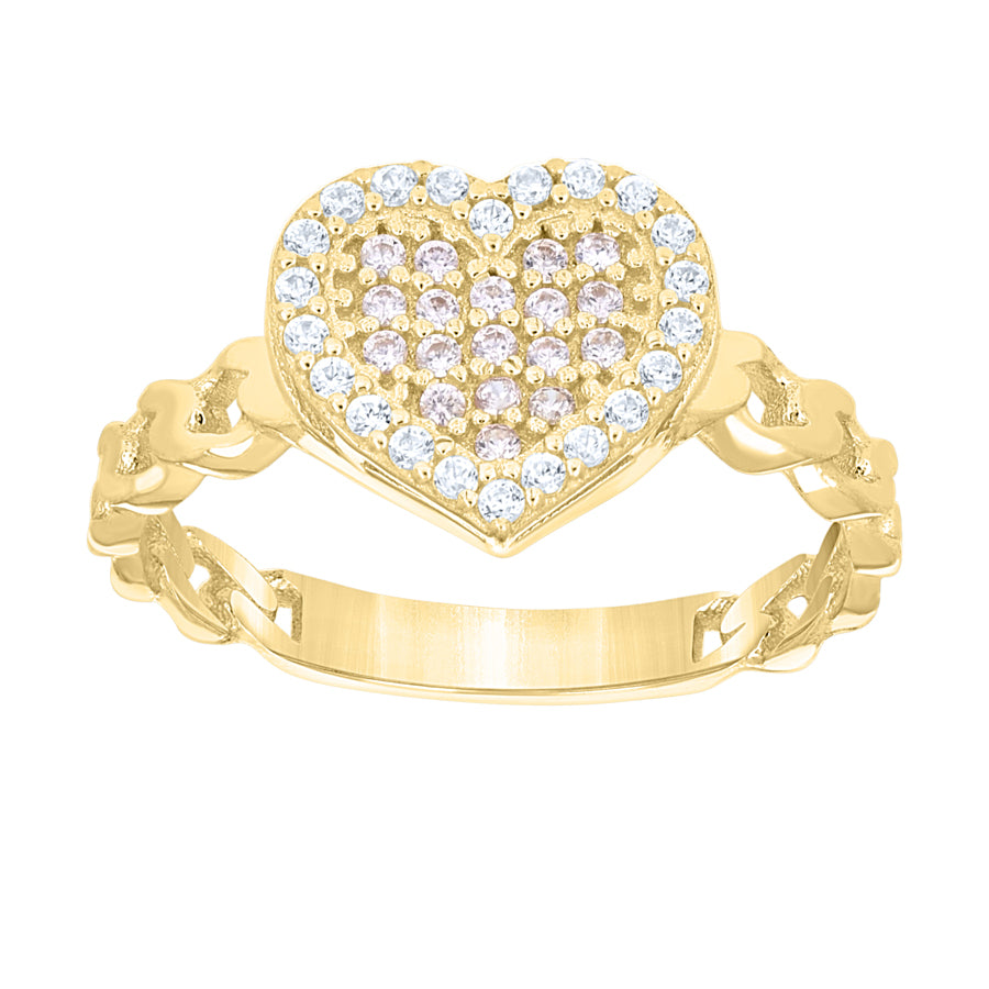 10Kt Gold Cz Ring