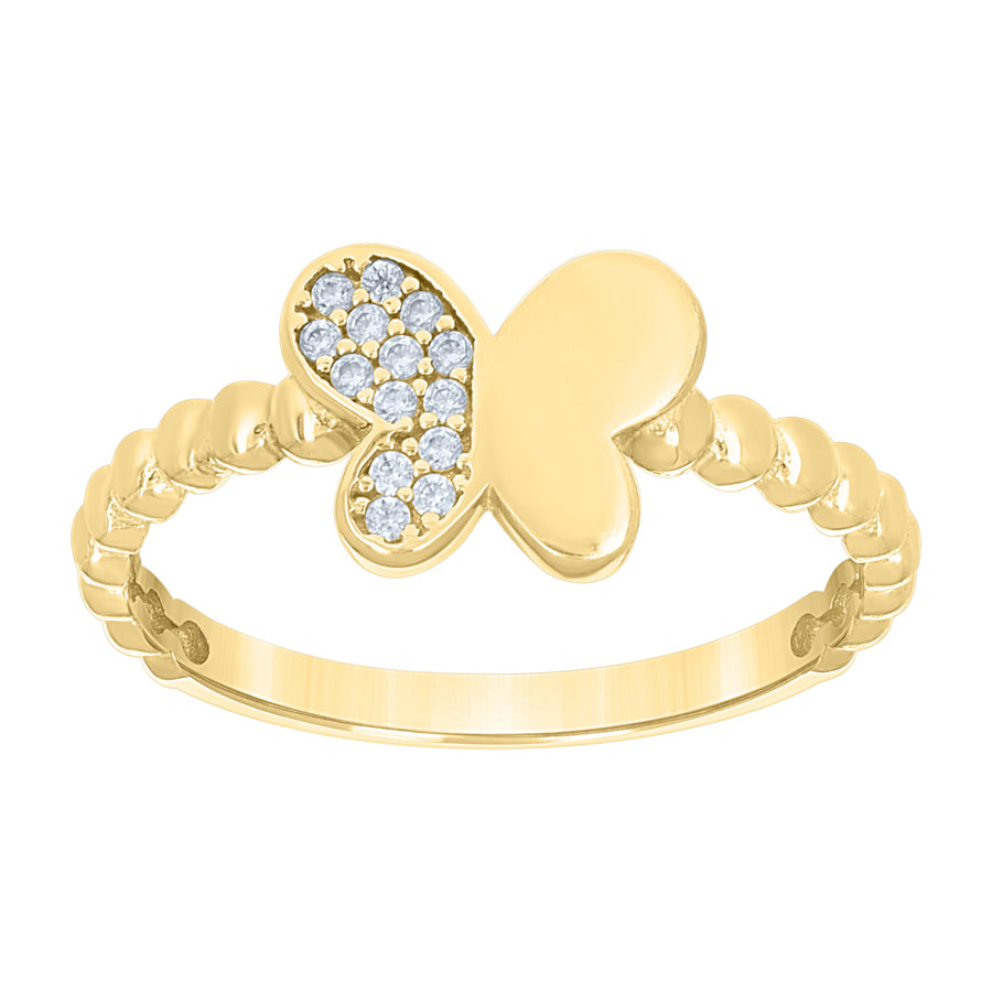 10Kt Gold Cz Ring