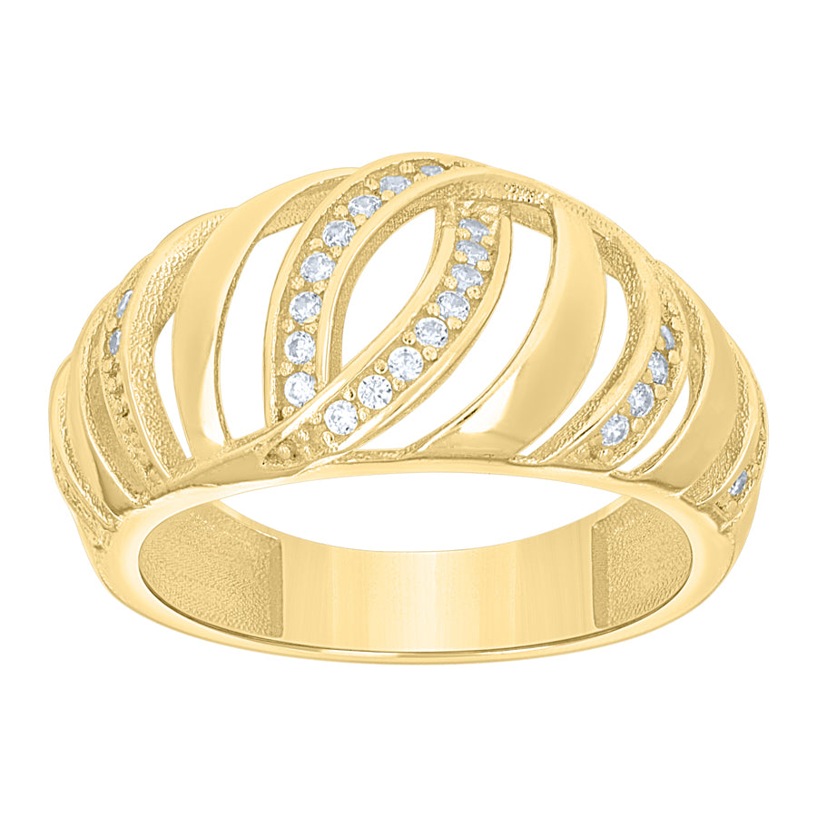 10Kt Gold Cz Ring
