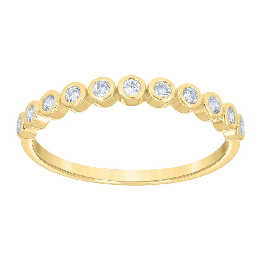 10Kt Gold Cz Ring
