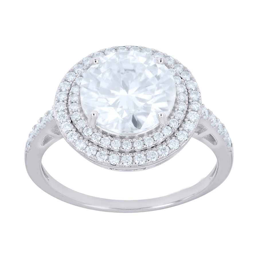 925 Sterling Silver Moissanite Ring S6-S11