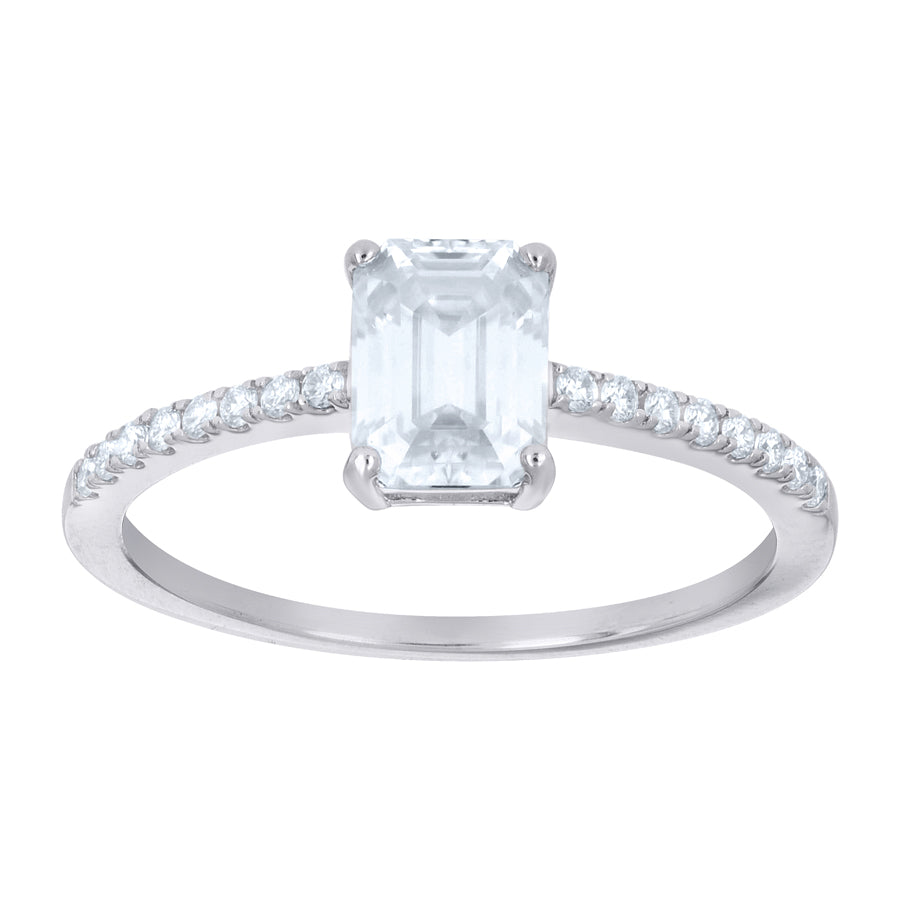 925 Sterling Silver Moissanite Ring S6-S11
