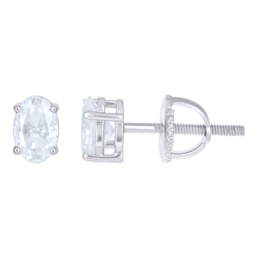 925 Sterling Silver Moissanite Earrings