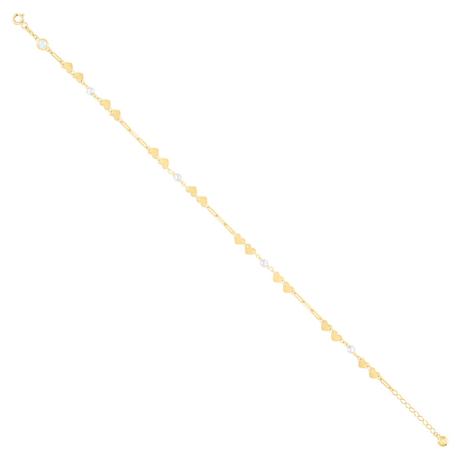 10Kt Gold Turkish Anklet 10" (9"+1")