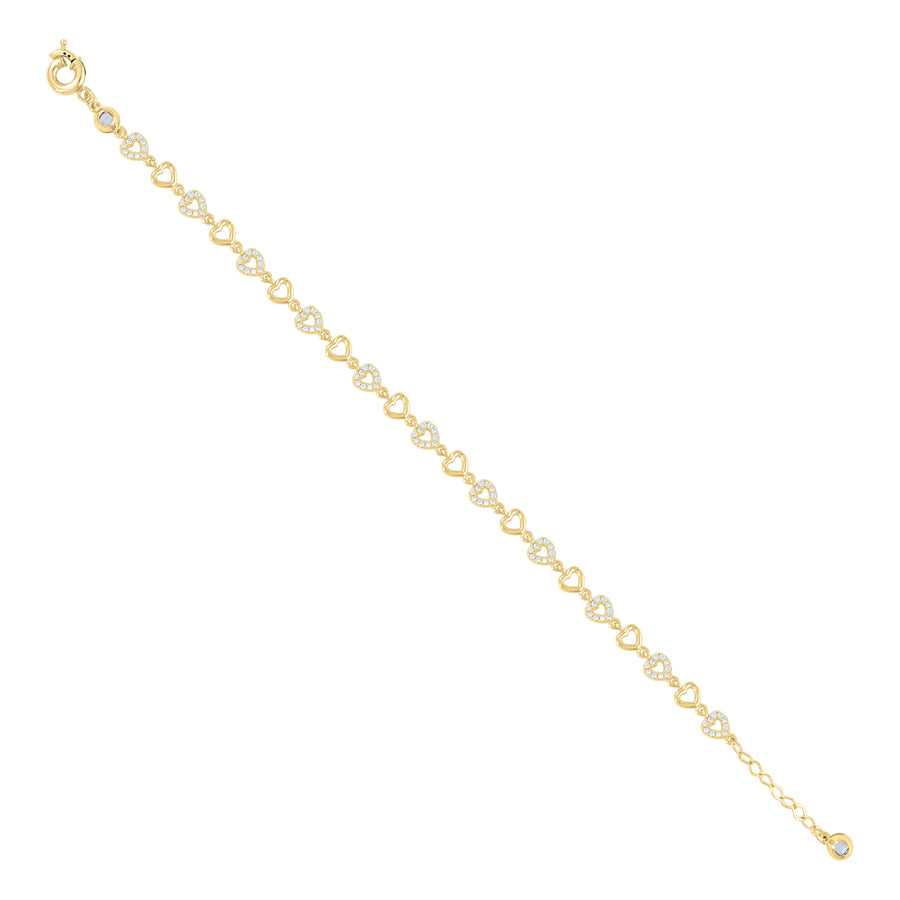 10Kt Gold Turkish Bracelet 8" (7"+1")
