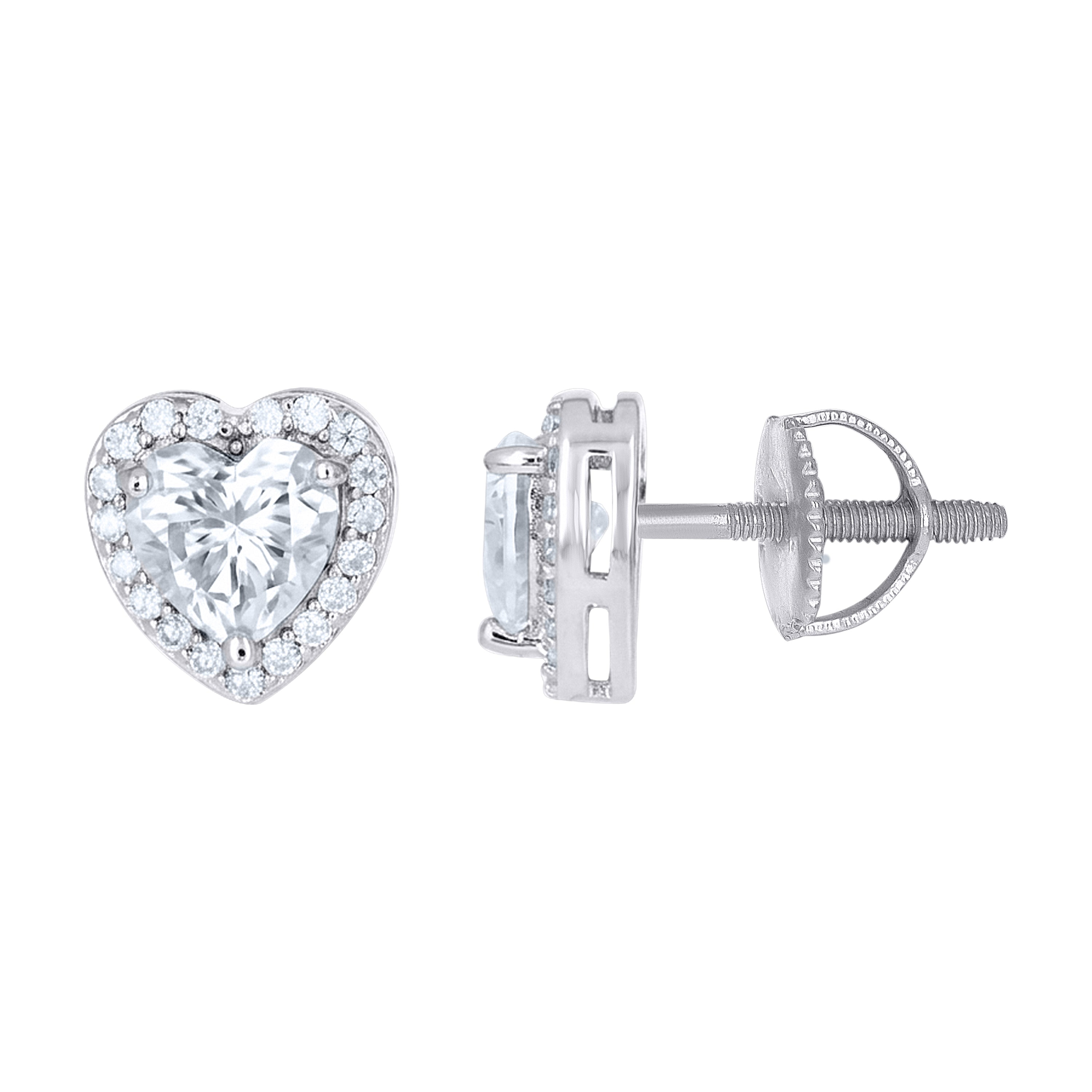 925 Sterling Silver Moissanite Earrings