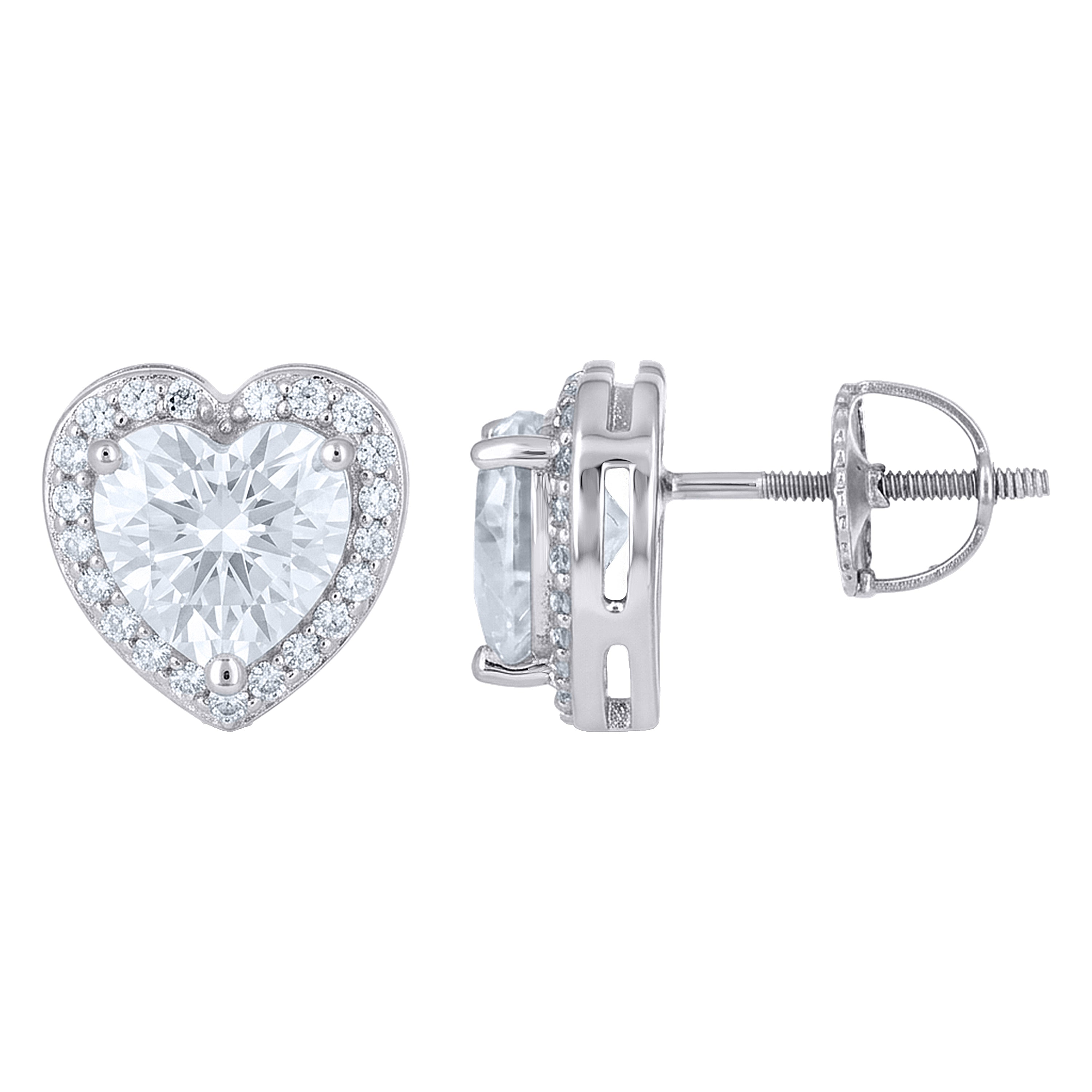 925 Sterling Silver Moissanite Earrings