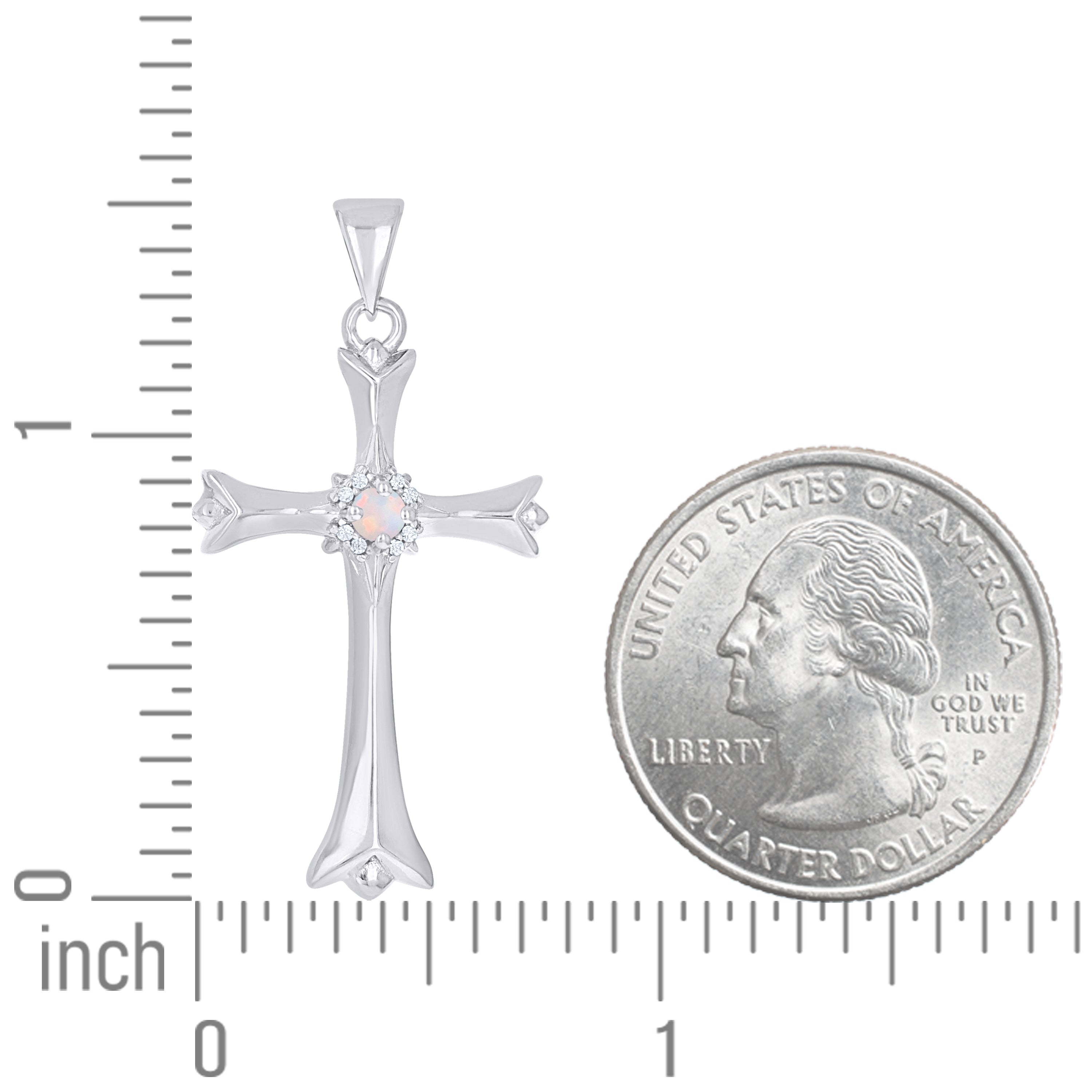 925 Sterling Silver Opal Pendant