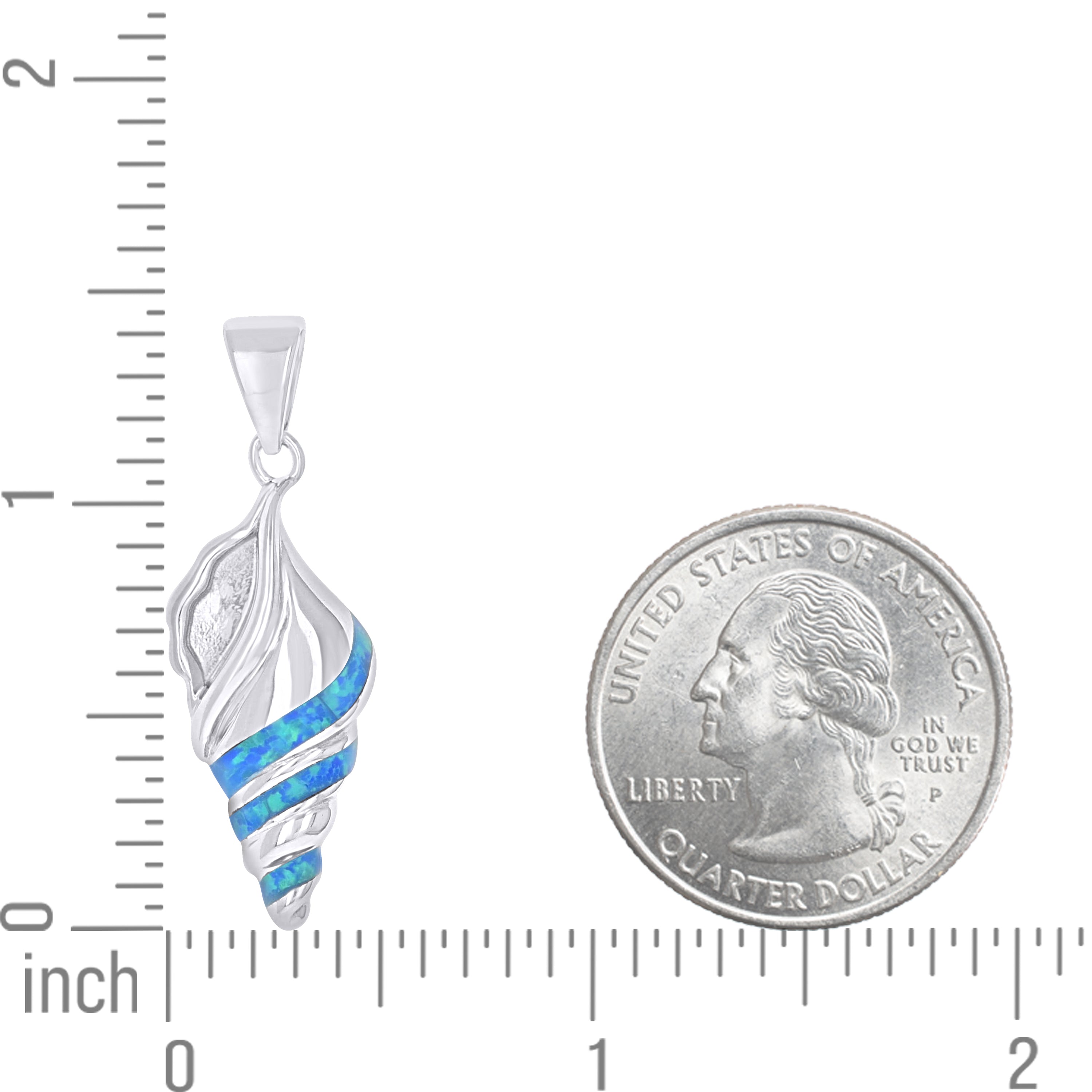 925 Sterling Silver Opal Pendant