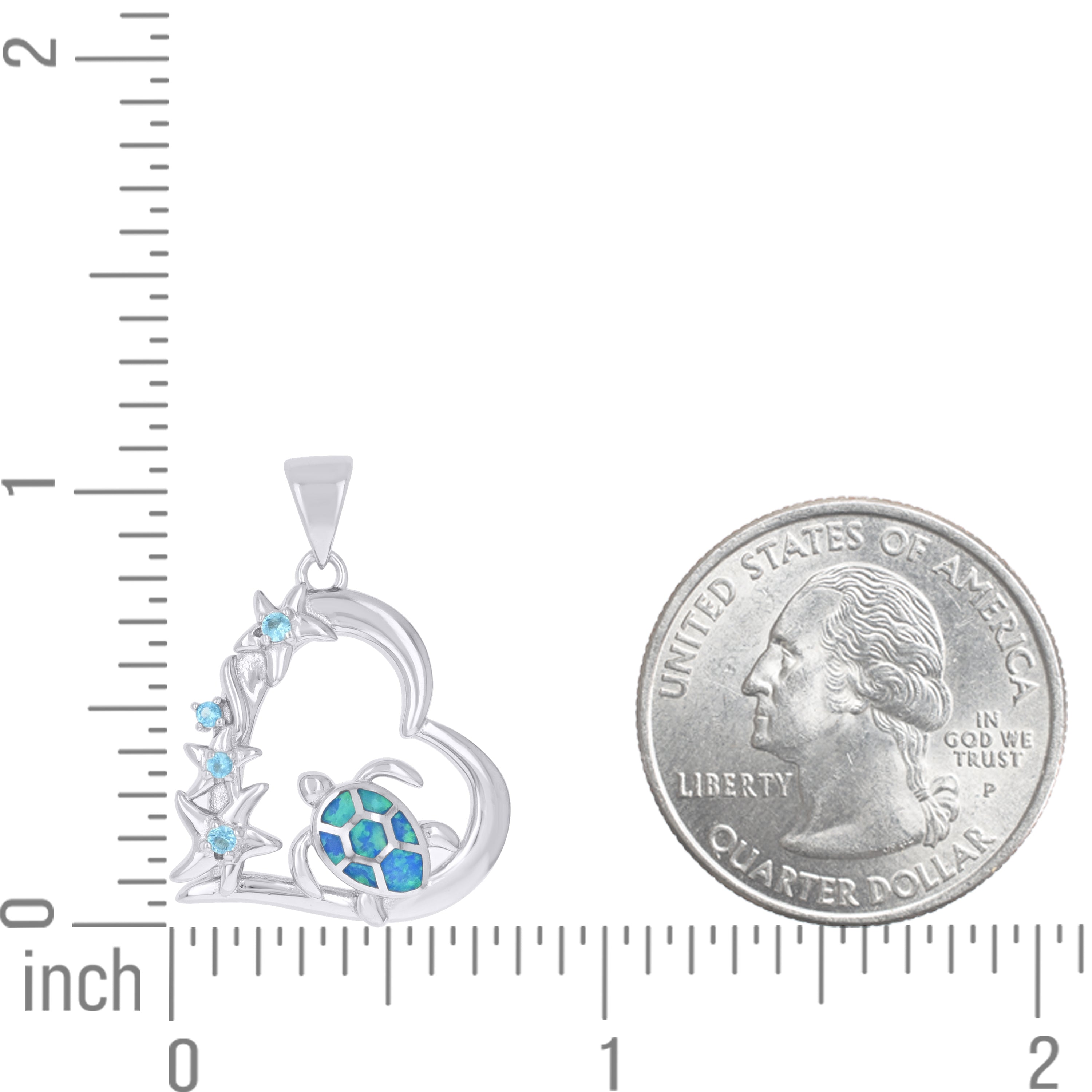 925 Sterling Silver Opal And Cubic Zirconia Pendant