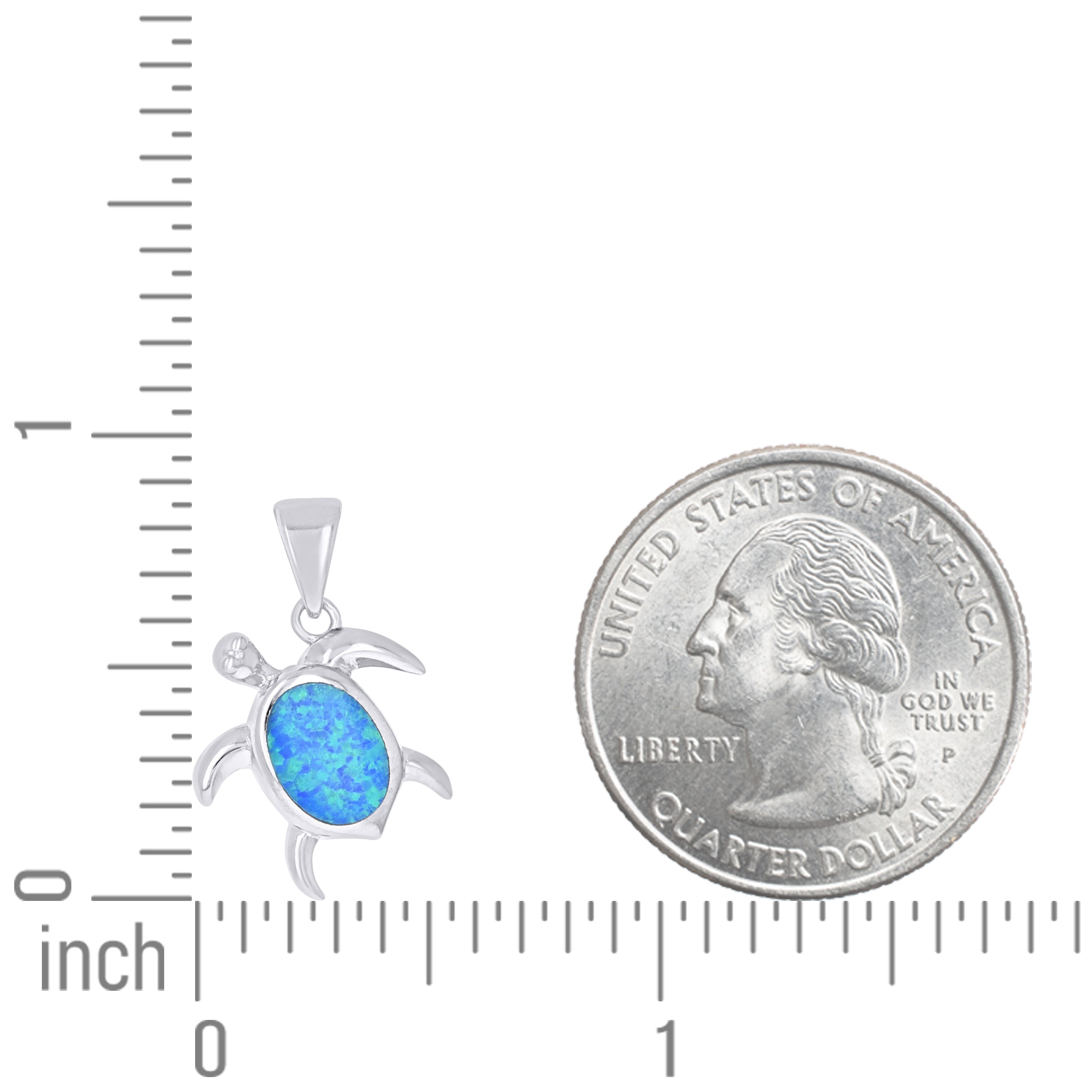 925 Sterling Silver Opal Pendant