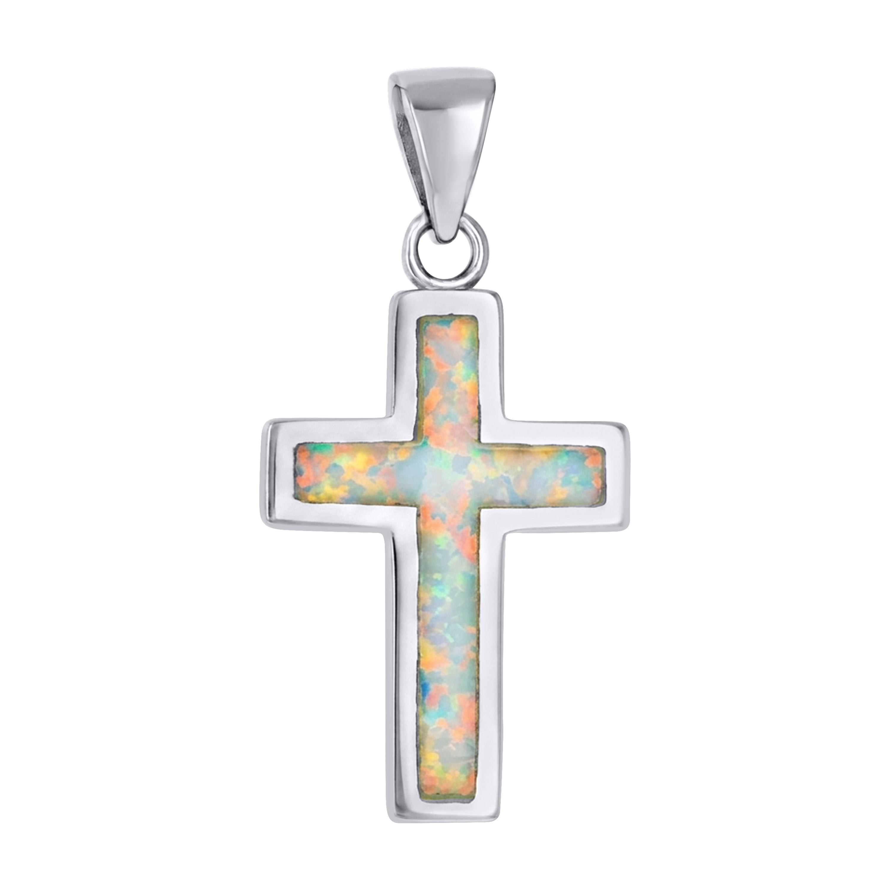 925 Sterling Silver Opal Pendant