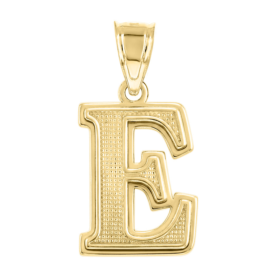 10Kt Gold Initial Letter Pendant