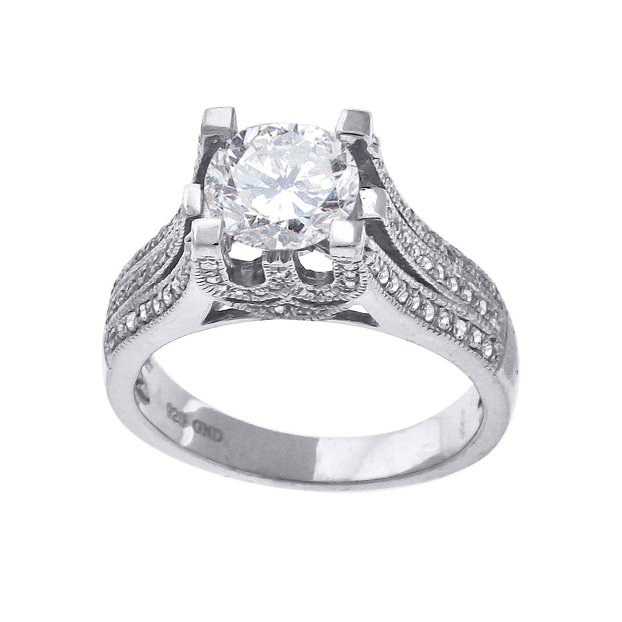 925 Sterling Silver Cz Rings S7-S9