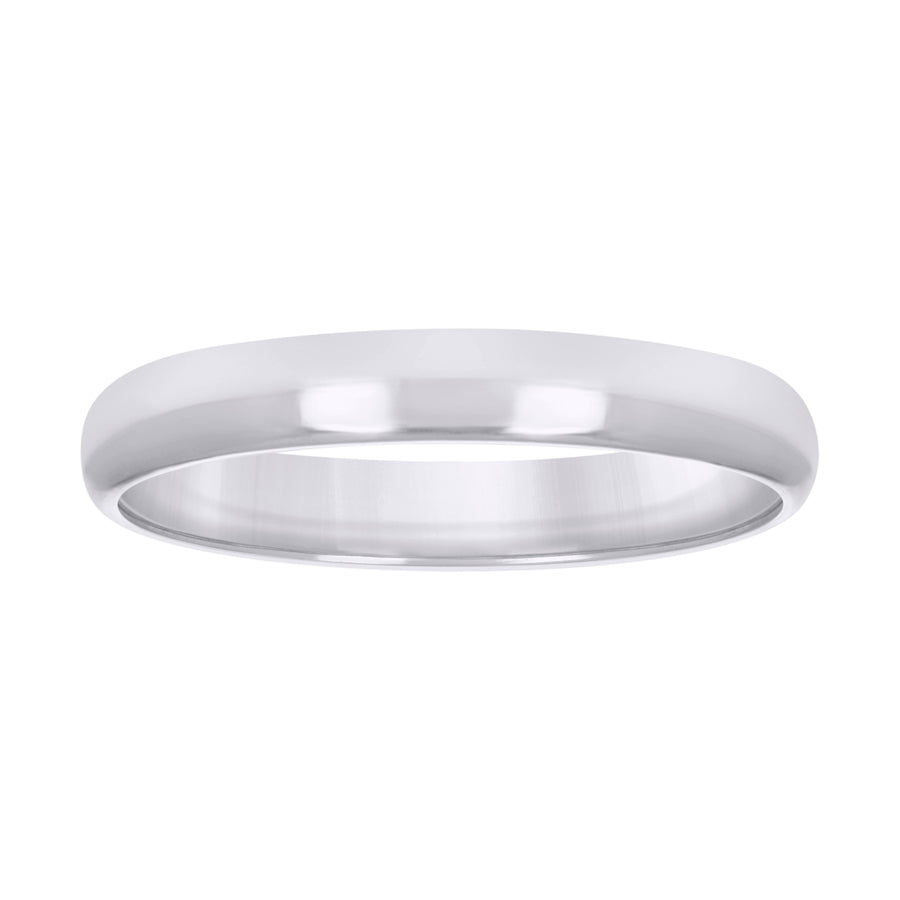 10KT WHITE GOLD COMFIT WEDDING BAND 3MM