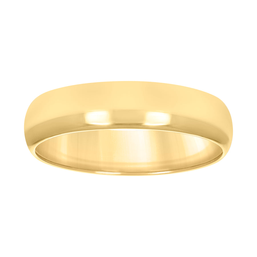 10KT GOLD COMFIT WEDDING BAND 5MM