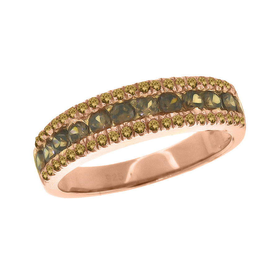 925 Sterling Silver Cz Ring S6-S10