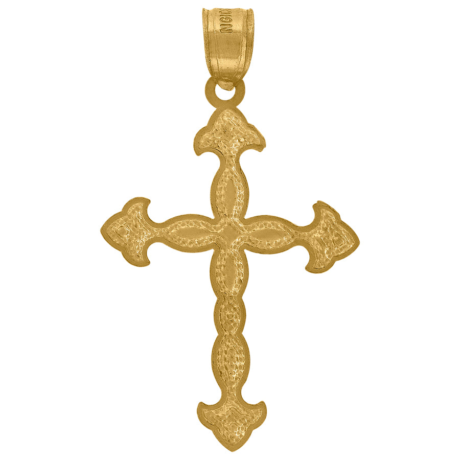 10Kt-Gold Cross Pendant