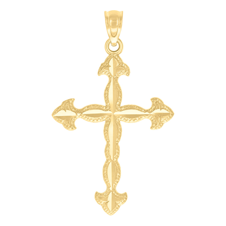 10Kt-Gold Cross Pendant