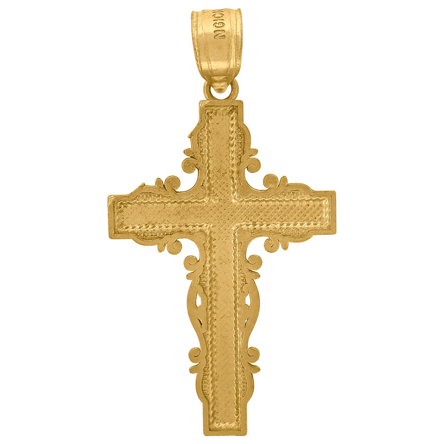 10Kt-Gold Cross Pendant