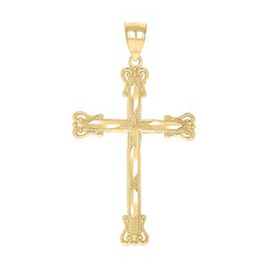 10Kt-Gold Cross Pendant