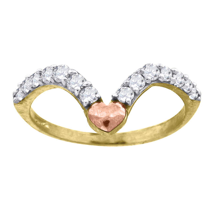 10Kt Gold Cz Ring